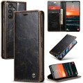 For Samsung Galaxy A34 5G CaseMe 003 Crazy Horse Texture Leather Phone Case(Coffee)