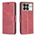 For Xiaomi Redmi K70 / K70 Pro Lambskin Texture Pure Color Flip Leather Phone Case(Red)