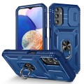 For Samsung Galaxy A14 5G Sliding Camshield TPU + PC Phone Case(Blue)