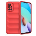 For Xiaomi Redmi 10 Magic Shield TPU + Flannel Phone Case(Red)