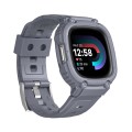 For Fitbit Versa 4 / 3 / Sense 2 / Sense 1 Armor Integrated TPU Watch Band(Grey)
