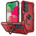 For Samsung Galaxy A34 Warship Armor 2 in 1 Shockproof Phone Case(Red)