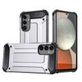 For Samsung Galaxy A34 5G Magic Armor TPU Hard PC Phone Case(Silver)