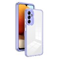 For Samsung Galaxy A14 5G 3 in 1 Clear TPU Color PC Frame Phone Case(Purple)