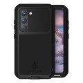 For Samsung Galaxy S23 5G LOVE MEI Metal Shockproof Life Waterproof Dustproof Phone Case(Black)
