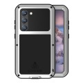 For Samsung Galaxy S23 5G LOVE MEI Metal Shockproof Life Waterproof Dustproof Phone Case(Silver)