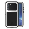 For Samsung Galaxy S23+ 5G LOVE MEI Metal Shockproof Life Waterproof Dustproof Phone Case(Silver)