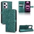 For Xiaomi Redmi Note12 Pro+ Honeycomb Dot Texture Leather Phone Case(Green)