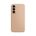For Samsung Galaxy A34 5G Imitation Liquid Silicone Phone Case(Apricot)