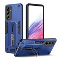 For Samsung Galaxy A24 4G Variety Brave Armor Finger Loop Holder Phone Case(Blue)