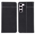 For Samsung Galaxy S23+ 5G GEBEI Top-grain Horizontal Flip Leather Phone Case(Black)