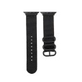 Black Buckle Canvas Watch Band For Apple Watch Series 9&8&7 41mm / SE 3&SE 2&6&SE&5&4 40mm / 3&2&1 3