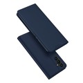 For Samsung Galaxy A14 4G DUX DUCIS Skin Pro Series Flip Leather Phone Case(Blue)