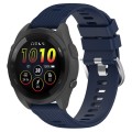 For Garmin Forerunner 265 22mm Solid Color Silicone Watch Band(Midnight Blue)