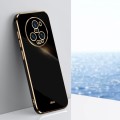 For Honor Magic5 Pro 5G XINLI Straight Edge 6D Electroplate TPU Phone Case(Black)