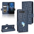 For Asus ROG Phone 5 Symmetrical Triangle Leather Phone Case(Blue)