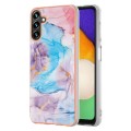 For Samsung Galaxy A54 5G Electroplating IMD TPU Phone Case(Blue Marble)