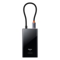 Baseus WKYY030313 8 in 1 USB-C / Type-C to USB3.0x2+USB2.0+PD+HDMI+SD/TF+RJ45 HUB Adapter(Space Grey