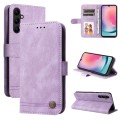 For Samsung Galaxy A24 4G Skin Feel Life Tree Metal Button Leather Phone Case(Purple)