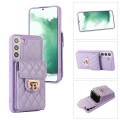 For Samsung Galaxy S21+ 5G Card Slot Leather Phone Case(Purple)