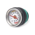 For Kawasaki Vulcan 650 Modified Motorcycle Engine Oil Meter Thermometer(Black)