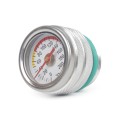 For Kawasaki Vulcan 650 Modified Motorcycle Engine Oil Meter Thermometer(Silver)