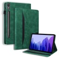 For Lenovo Tab P11 Pro Gen 2 Business Shockproof Horizontal Flip Leather Tablet Case(Green)