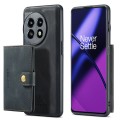 For OnePuls 11 JEEHOOD Retro Magnetic Detachable Protective Phone Case with Wallet & Card Slot(Black