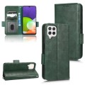 For Samsung Galaxy A12 / M12 Symmetrical Triangle Leather Phone Case(Green)