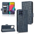 For Samsung Galaxy M53 5G Symmetrical Triangle Leather Phone Case(Blue)