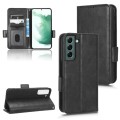 For Samsung Galaxy S21+ 5G Symmetrical Triangle Leather Phone Case(Black)