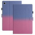 For Samsung Galaxy Tab A7 Lite T220 / T225 Stitching Gradient Leather Tablet Case(Blue Rose)
