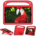 For Samsung Galaxy Tab A 10.1 2019 T510/T515 Handle EVA Shockproof Tablet Case with Holder(Red)