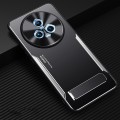 For Honor Magic5 Blade Series TPU + Titanium Alloy Phone Case with Holder(Black Silver)