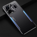 For Realme GT Neo 5 Blade Series TPU + Titanium Alloy Phone Case(Black Blue)