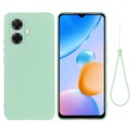 For Realme 10 Pro+ 5G Pure Color Liquid Silicone Shockproof Phone Case(Green)