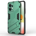 For Xiaomi Redmi Note 12 4G Global Punk Armor 2 in 1 PC + TPU Shockproof Phone Case with Holder(Gree