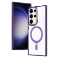 For Samsung Galaxy S23 Ultra 5G MagSafe Magnetic Invisible Holder Phone Case(Dark Purple)