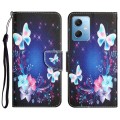 For Xiaomi Redmi Note 12 5G Global/Poco X5 Colored Drawing Leather Phone Case(Butterfly)