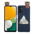 For Samsung Galaxy A34 5G Shockproof Cartoon TPU Phone Case(Stacked Cats)