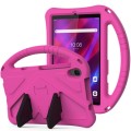 For Lenovo Tab M8 4th Gen EVA Flat Anti Falling Protective Tablet Case Shell with Holder(Rose Red)