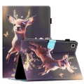 For Samsung Galaxy Tab A7 Lite T220/T225 Coloured Drawing Stitching Leather Tablet Case(Deer)