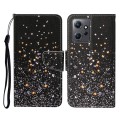 For Xiaomi Redmi Note 12 4G Global Colored Drawing Pattern Flip Leather Phone Case(Black Pentagram)