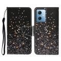 For Xiaomi Redmi Note 12 5G Global/Poco X5 Colored Drawing Pattern Flip Leather Phone Case(Black Pen