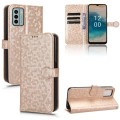 For Nokia G22 4G Honeycomb Dot Texture Leather Phone Case(Gold)