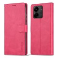For Xiaomi Redmi 13C 4G/5G/Poco C65 LC.IMEEKE Calf Texture Leather Phone Case(Red)