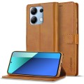 For Xiaomi Redmi Note 13 Pro 4G LC.IMEEKE Calf Texture Leather Phone Case(Brown)