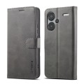 For Xiaomi Redmi Note 13 Pro+ LC.IMEEKE Calf Texture Leather Phone Case(Grey)