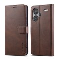For Xiaomi Redmi Note 13 Pro+ LC.IMEEKE Calf Texture Leather Phone Case(Coffee)