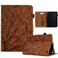 For Amazon Fire HD 8 / HD 8 Plus 2020 2022 Fortune Tree Pressure Flower PU Tablet Case with Wake-up
